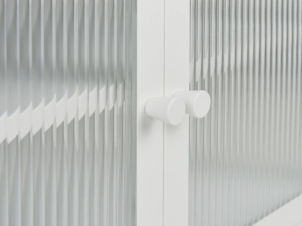 3-dverová kovová skrinka biela DEVON Beliani