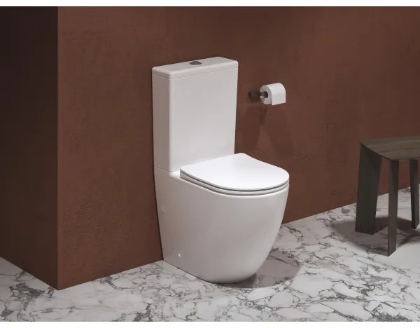 Ravak X01870 - kombinované bezokrajové WC (Rimless) s WC sedátkom SoftClose OPTIMA, keramika/biela
