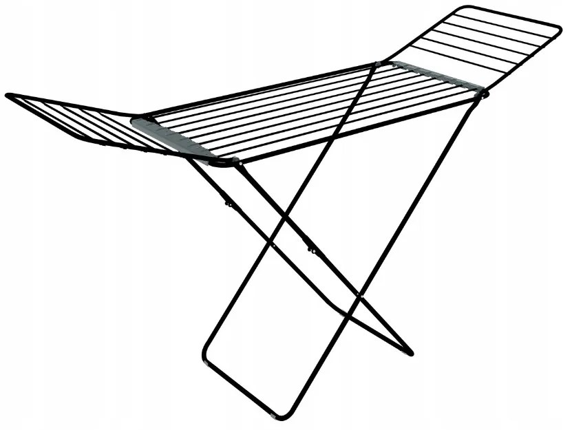 Erga Model 200 Black, rozkladací sušiak na bielizeň 178x55x106 cm, čierna, ERG-SEP-10SUSSTO20BLA