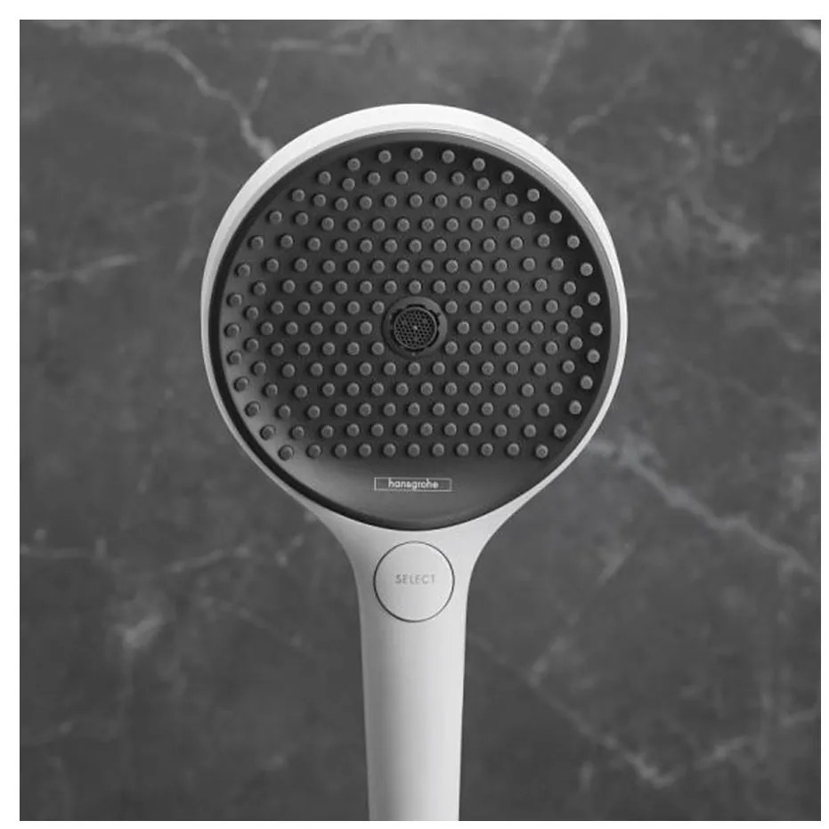 Hansgrohe Rainfinity, ručná sprchová hlavica 130 3-funkčná, biela matná, HAN-26864700