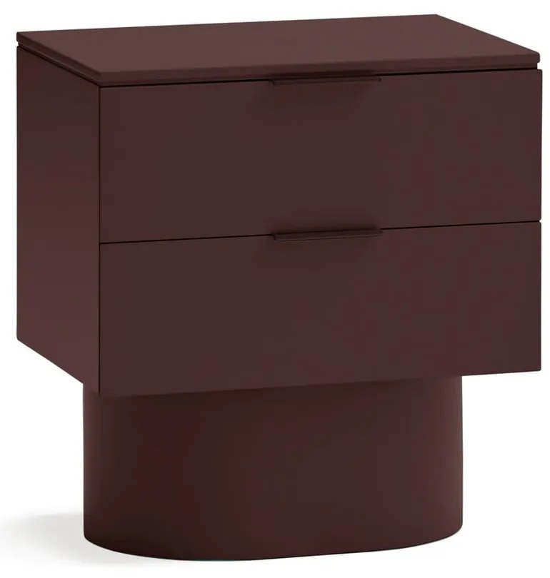 Vínovočervený nočný stolík Totem – Teulat