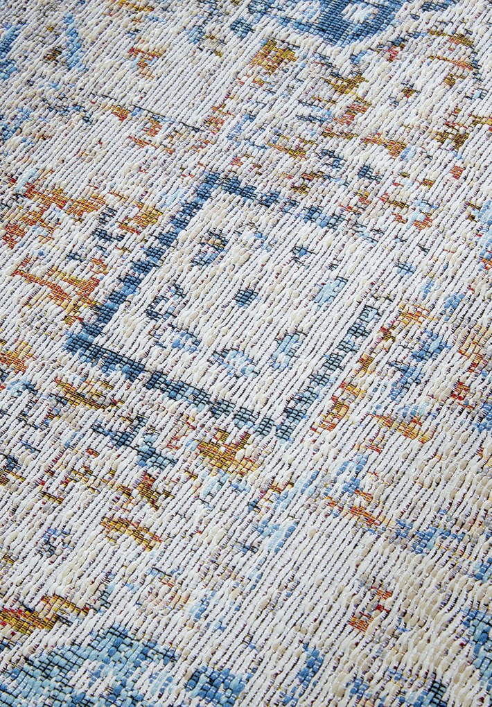 Villeroy & Boch, Kusový koberec Villeroy & Boch 106064 Cream, Blue – na von aj na doma, 120x180, modrá, chodba / predsieň