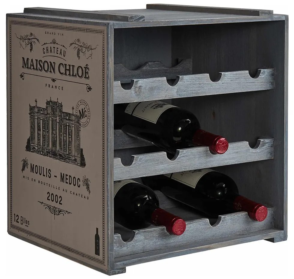 Butlers VINOTHEK Regál na víno - šedá