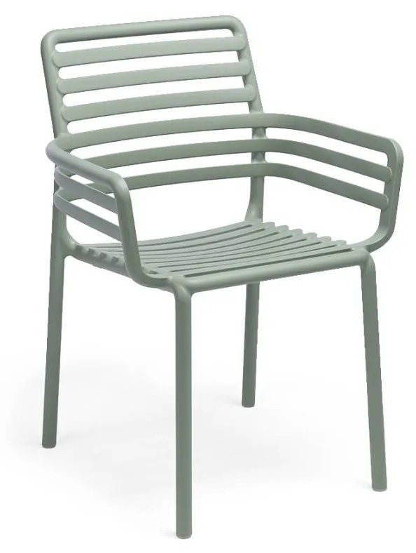 DOGA ARMCHAIR záhradná stolička s podrúčkami cappuccino