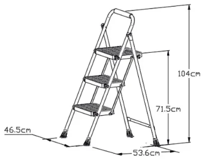 Lamart LT8097 schodíky Eurostep, 3 stupne
