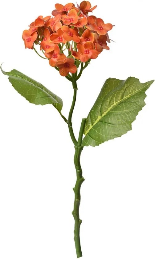 Dekorácia umelé kvety s oranžovými kvietkami - 19*10*37 cm