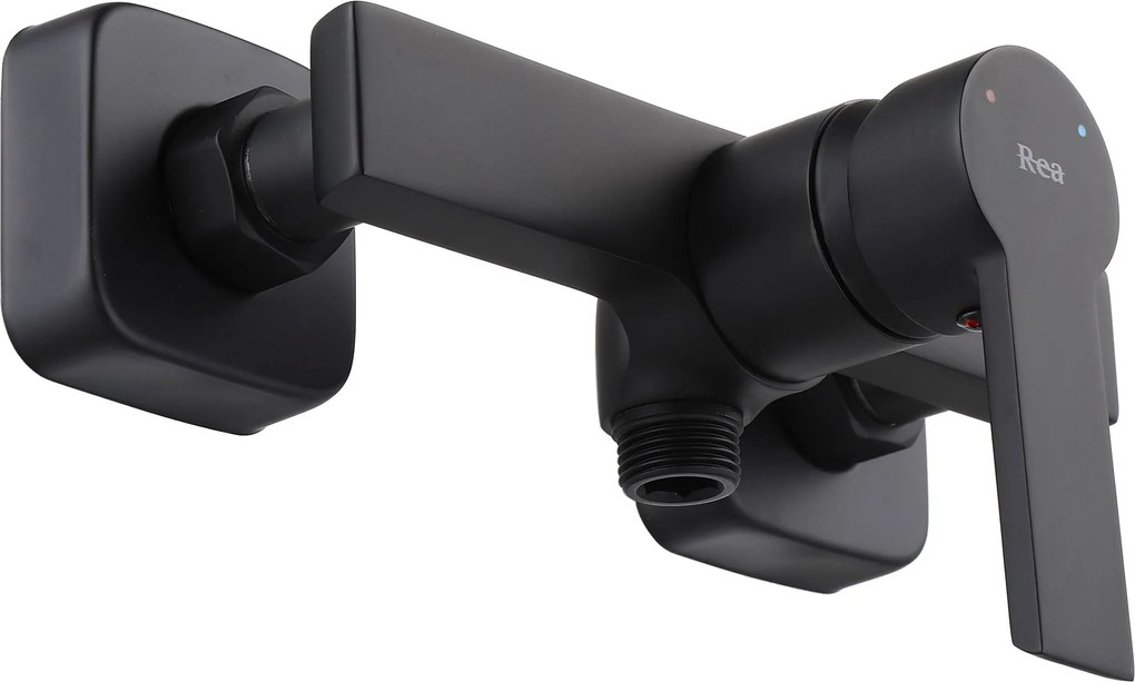 Rea Argus, sprchová batéria s ručnou bodovou sprchovou súpravou, čierna matná, REA-B6406
