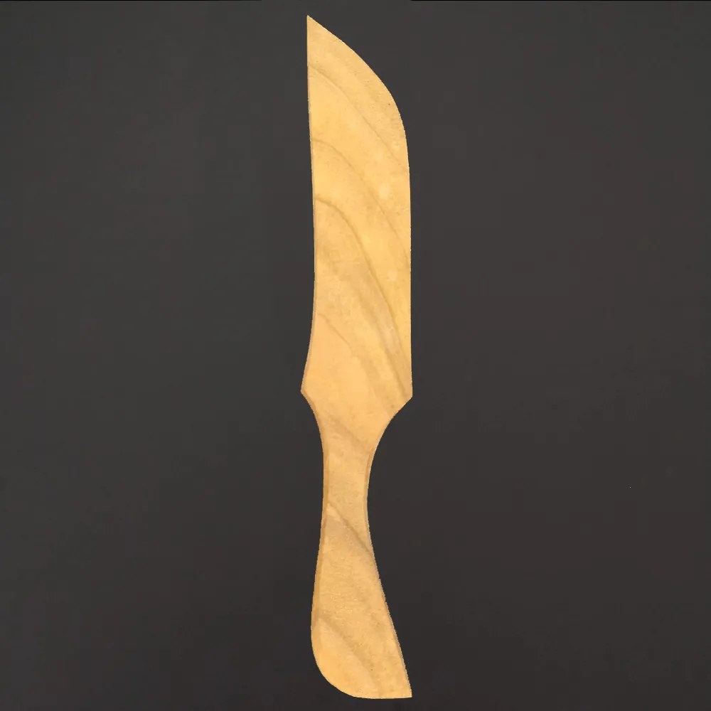 AMADEA Drevený nôž, masívne drevo, dĺžka 20 cm