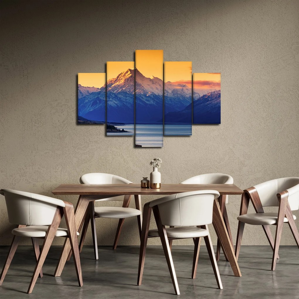 Obraz - Jazero Pukaki (150x105 cm)