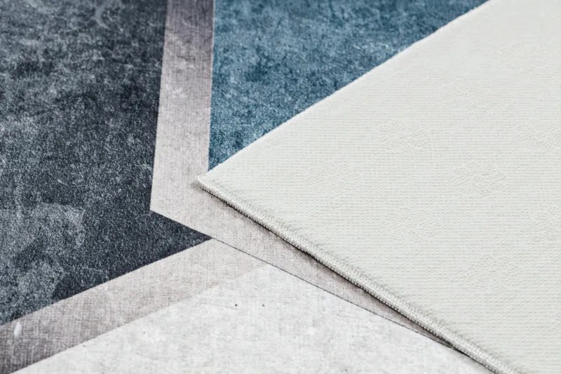 Dywany Łuszczów, Kusový koberec ANDRE Diamonds 1863, 160x220, modrá, chodba / predsieň