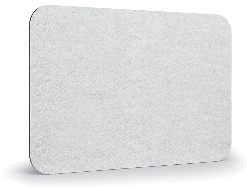 Akustický panel na stenu 120 x 80 cm, okrúhle rohy, biela
