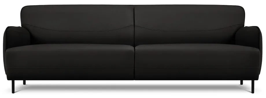 Čierna kožená pohovka Windsor &amp; Co Sofas Neso, 235 x 90 cm