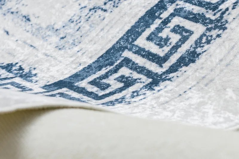 Dywany Łuszczów, Kusový koberec ANDRE Greek 1213, 160x220, modrá, chodba / predsieň