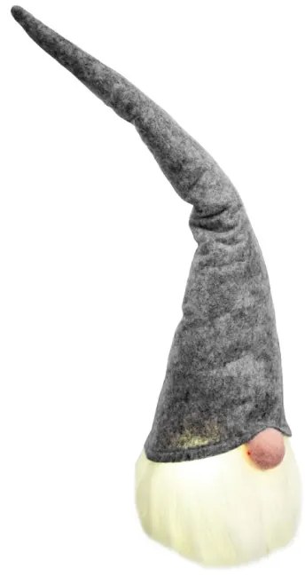 Vianočný škriatok Led YX039 sivý