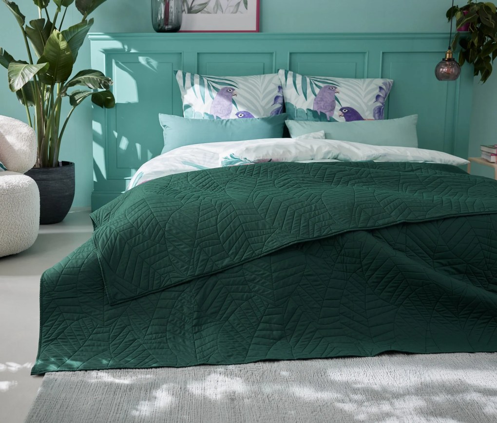 Prešívaná prikrývka na posteľ, 230 x 250 cm