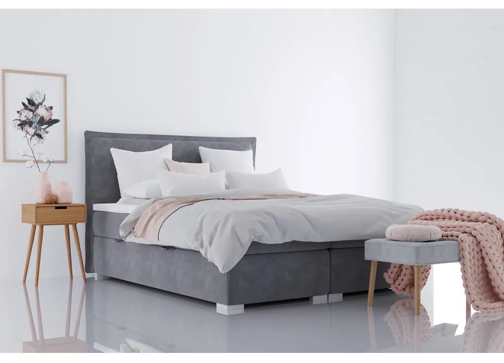 Manželská posteľ Boxspring 180 cm Mosella (s matracmi). Vlastná spoľahlivá doprava až k Vám domov. 1017265