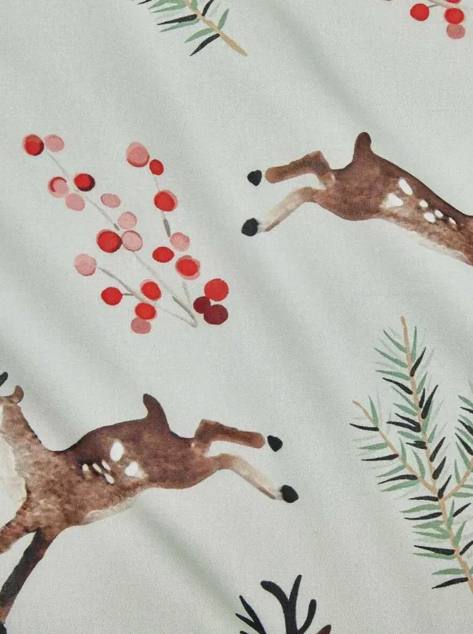 Bavlnené obliečky ROXY NOEL svetlozelené Rozmer obliečky: 80 x 80 cm | 135 x 200 cm