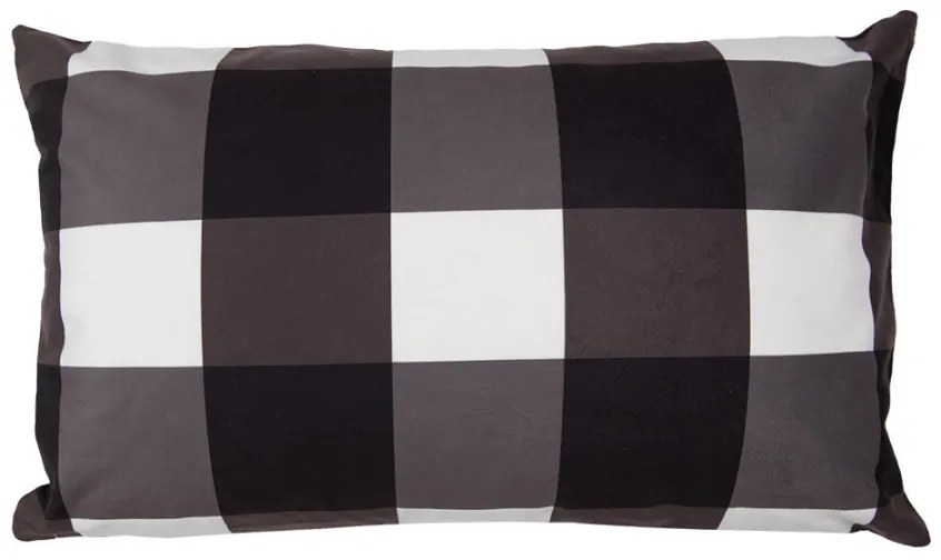 Biela obliečka na vankúš so stromčekmi Black&White X-Mas - 30*50 cm