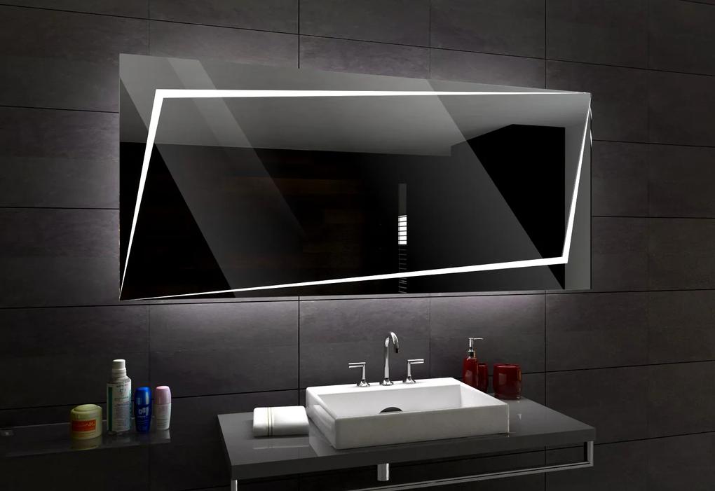 BERLIN zrcadlo s LED osvětlením 120 diod na metr Barva podsvícení zrcadla: dual white s dotykovým vypínačem, Šířka (cm): 50, Výška (cm): 50