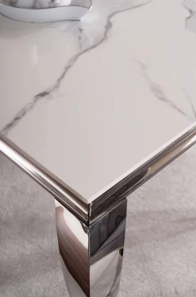 Luxusný konferenčný stolík PRINCE A CERAMIC CALACATTA