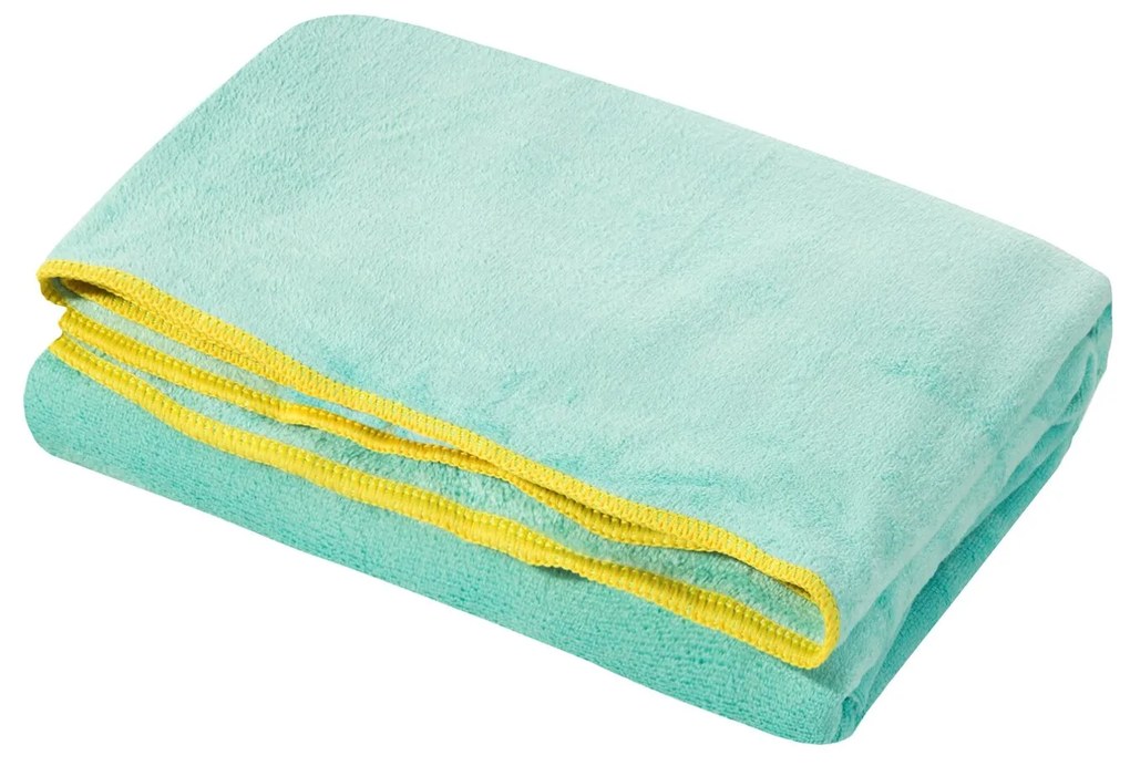 RÝCHLOSCHNÚCA PLÁŽOVÁ OSUŠKA Z MIKROVLÁKNA IGA 80X160 CM SVETLOTYRKYSOVÁ