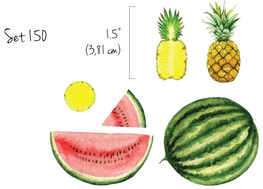 Samolepky na stenu Tropické ovocie