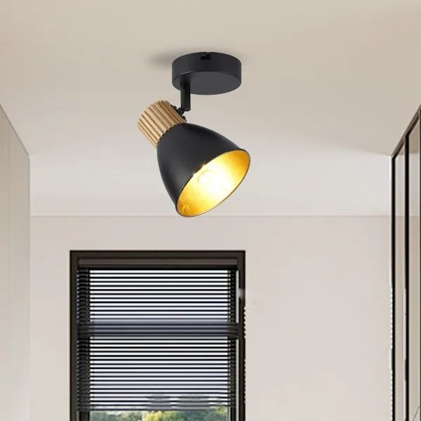 Brilagi - Nástenné bodové svietidlo ODENSE 1xE14/10W/230V kaučukovník/čierna