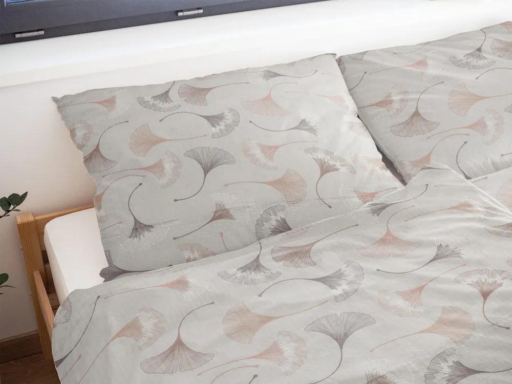 Polášek Krepové obliečky Ginkgo - 140 x 200 cm / 70 x 90 cm