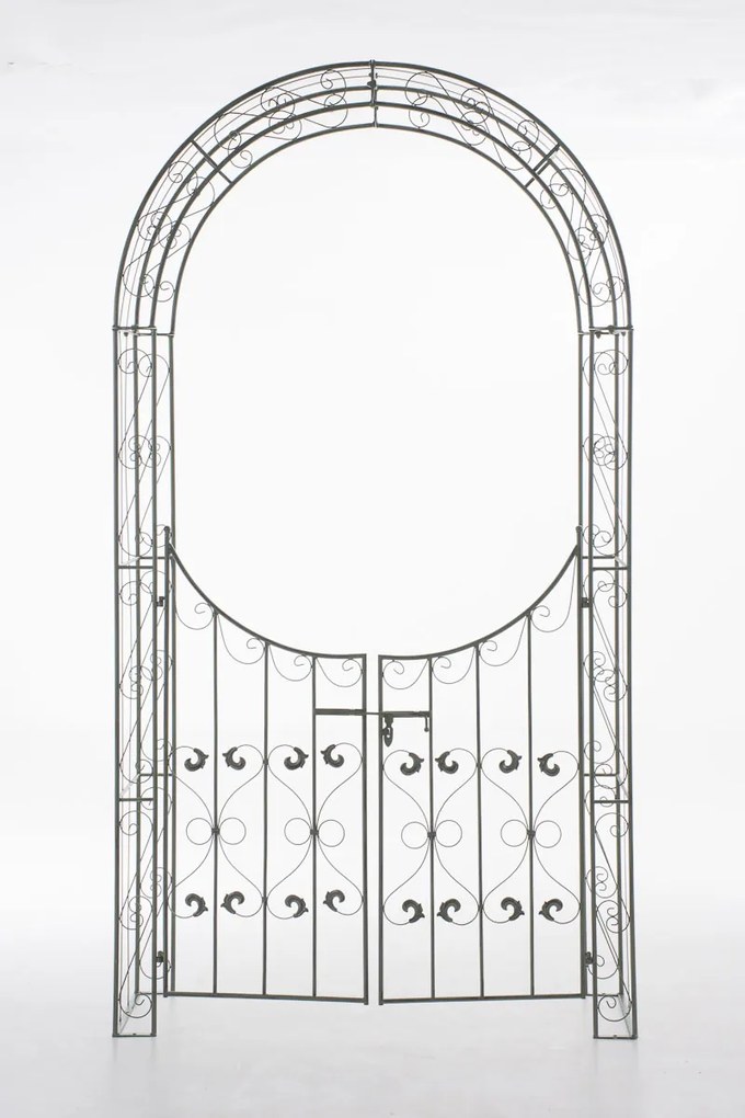 Oblúk na ruže Sima s bránkou - Zelená antik