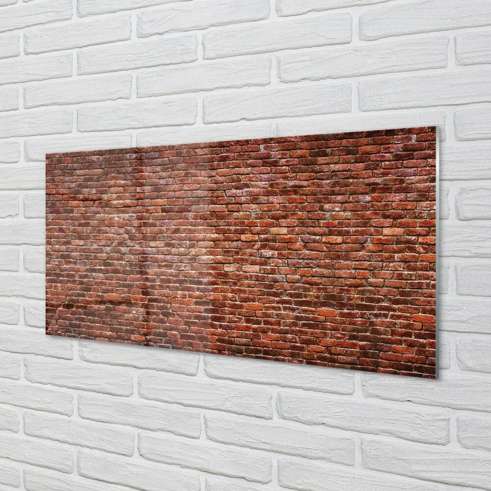 Obraz na skle Kamenná tehlová stena 120x60 cm