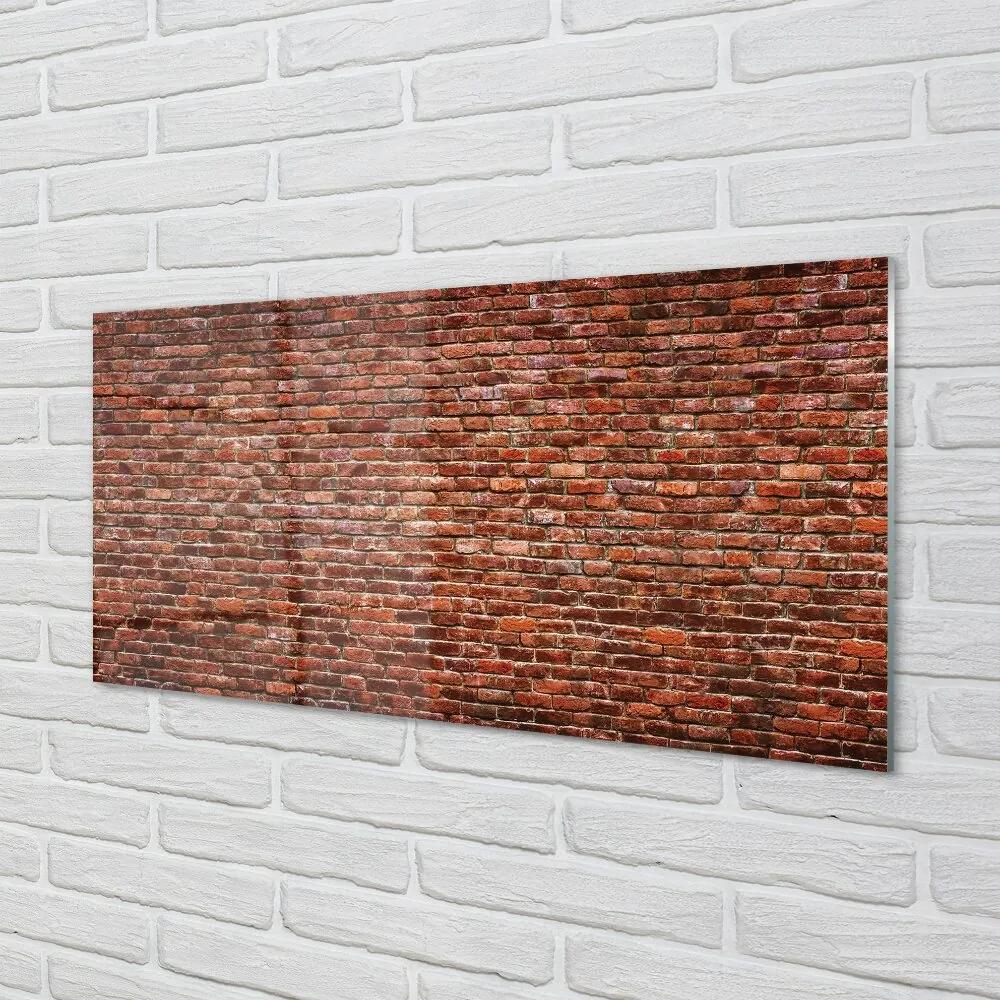 Obraz na skle Kamenná tehlová stena 140x70 cm