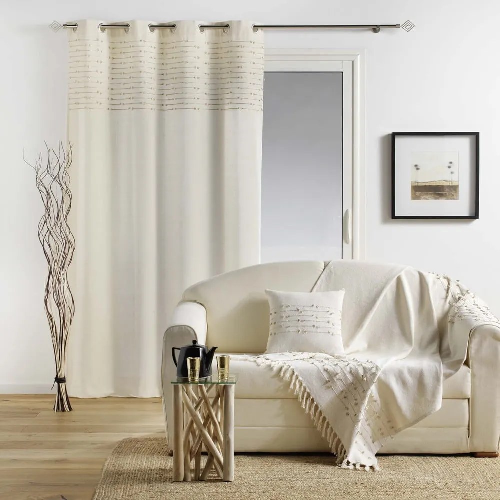 Béžový bavlnený záves 140x240 cm Golden Sunset – douceur d'intérieur