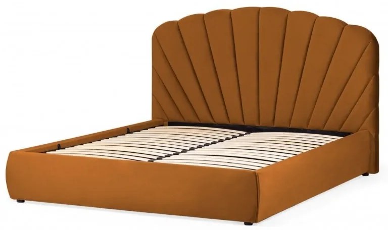 Hector Čalúnená posteľ Sara 160x200 cm medená