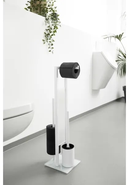 WENKO 21565100 - WC kefa RIVALTA 18x70 cm biela/čierna