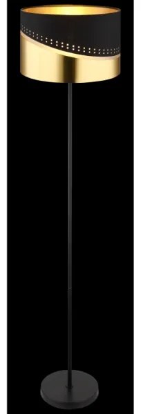 Globo 54046S - Stojacia lampa OR 1xE27/60W/230V pr. 35 cm čierna/zlatá