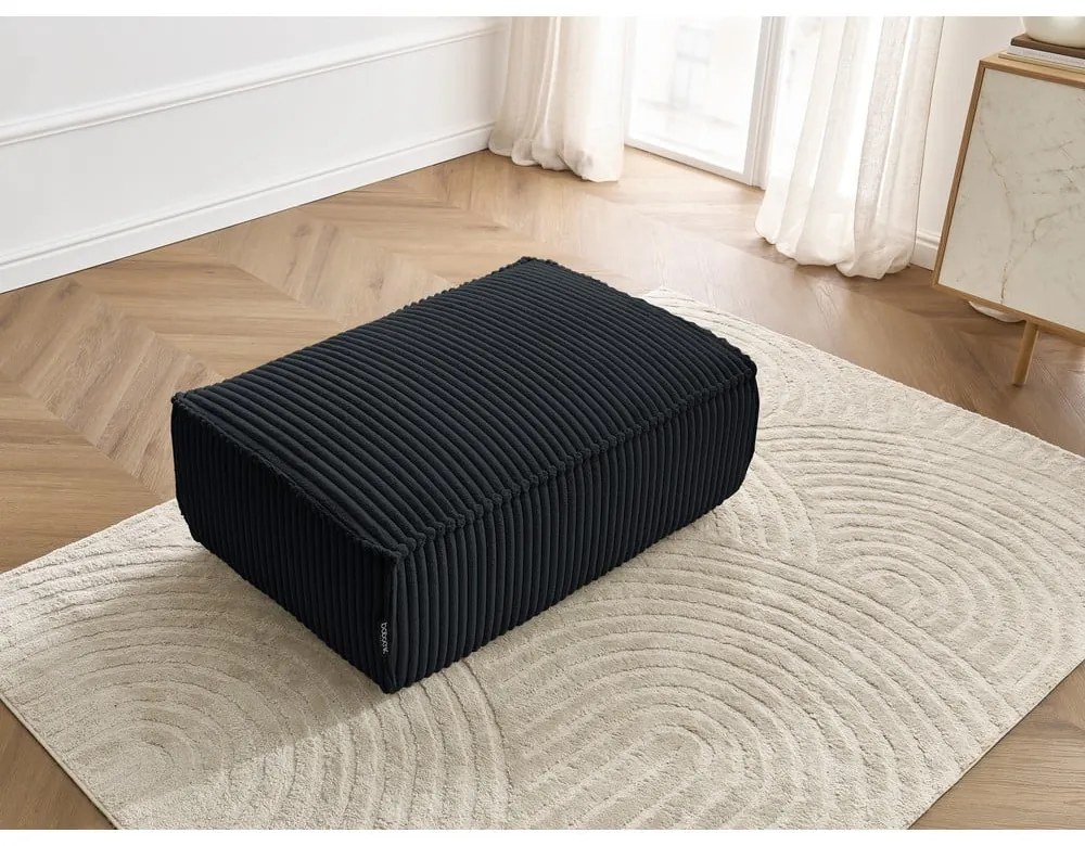 Čierna menčestrová podnožka Chelsea – Bobochic Paris