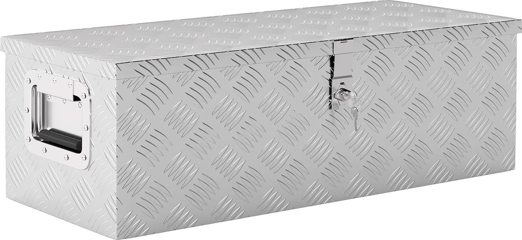 HOMCOM Náradný box 76 x 33 x 25 cm - Prepravný box z hliníka | Aosom