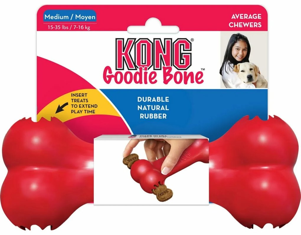 Flamingo Hračka Kong Goodie kosť, M