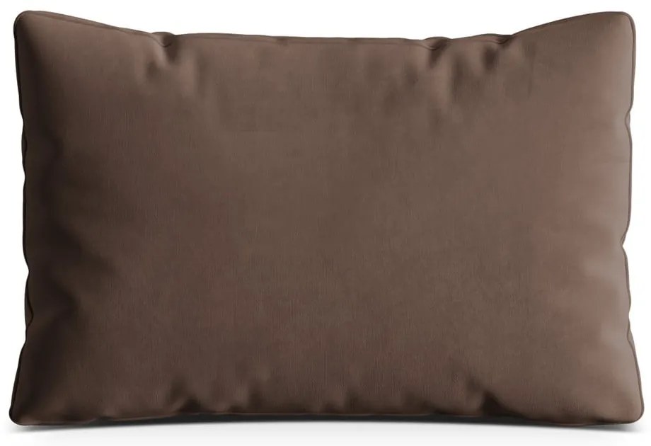 Hnedý zamatový vankúš na gauč Kemi – Cosmopolitan Design