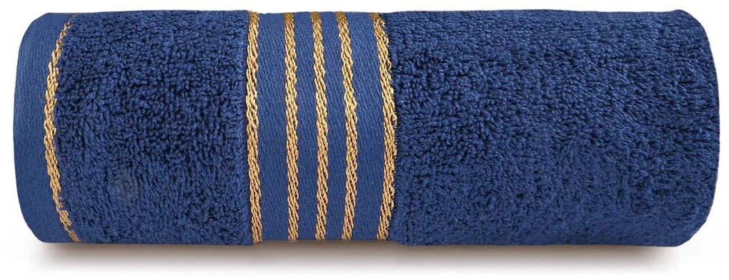 BAVLNENÝ UTERÁK TIWANO 50X90 CM TMAVOMODRÁ