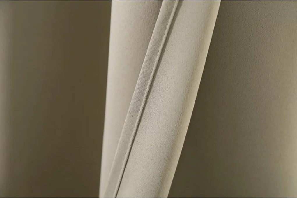 Závěs OXFORD 140x270 cm, světle béžový Zavesenie: Riasiaca páska