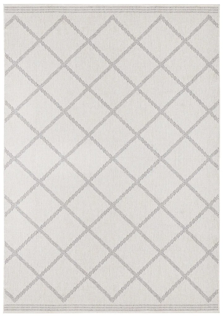 Kusový koberec Twin Supreme 103760 Grey / Cream – na von aj na doma, 80x150, šedá, chodba / predsieň, Hanse Home