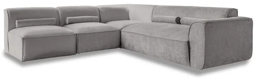 Svetlosivá rohová pohovka (ľavý roh) Flex Felix – Miuform