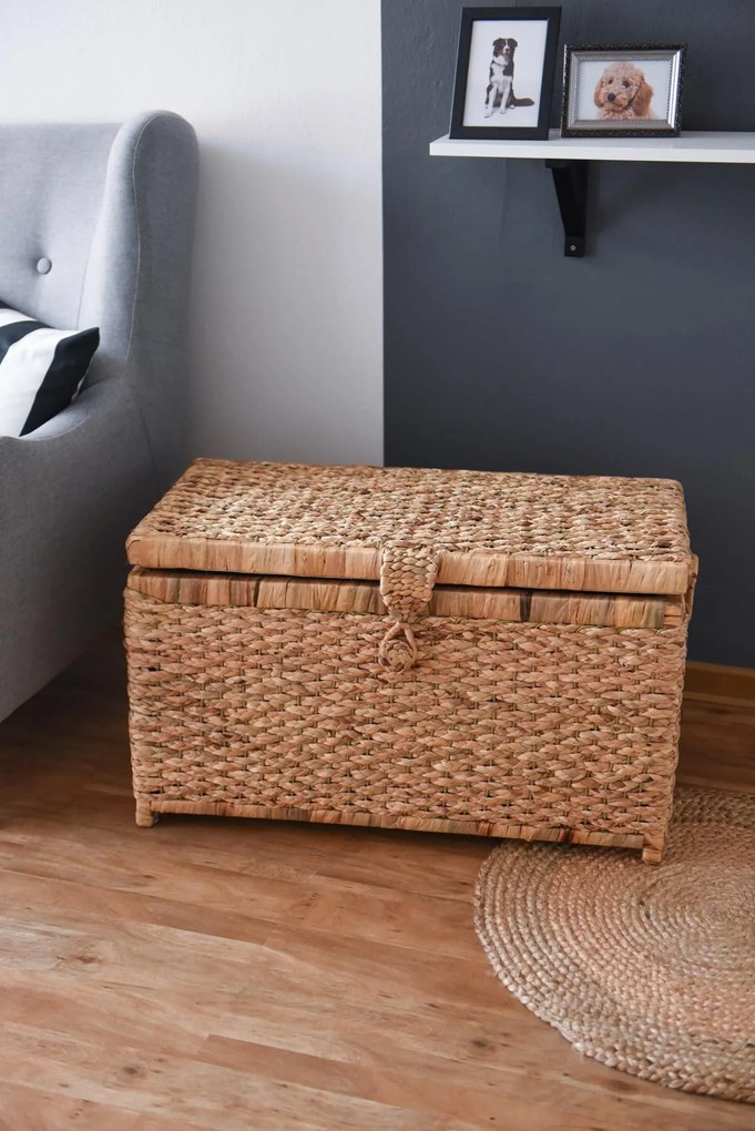 Truhla na bielizeň LEA, vodný hyacint, šírka 84 cm, natur