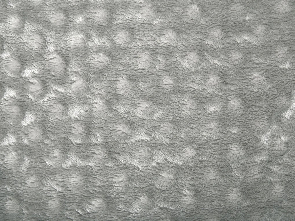 Deka 200x220 cm šedá SAMUR Beliani