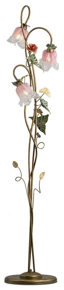 Stojacia lampa KATERINA 3xE14/40W/230V muránske sklo