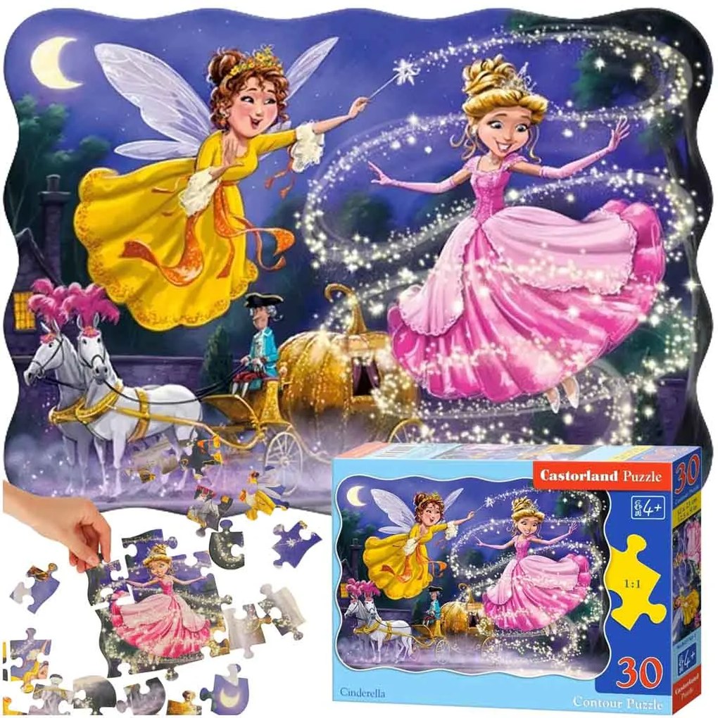 KIK CASTORLAND Puzzle 30 dielikov Popoluška - Popoluška 4+