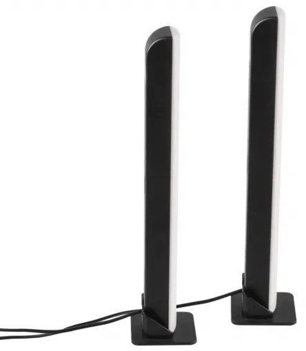 SADA 2x LED RGB Stmievateľná stolná lampa LED/5W/5V + diaľkové ovládanie