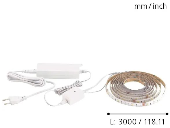 Eglo 32741 - LED RGB pásik 3m STRIPE-C LED-RGB/11,4W/230V