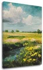 Krajinka na plátne Medzi oblohou a zemou